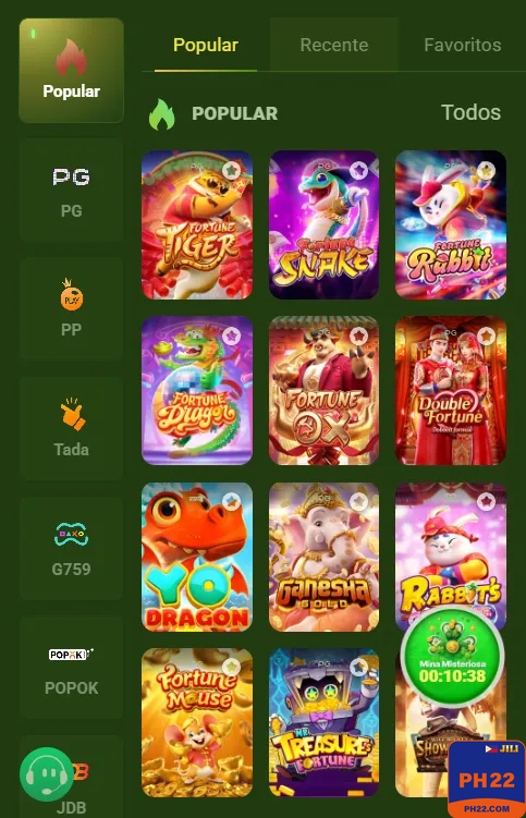 ph22b - diversos jogos online para explorar